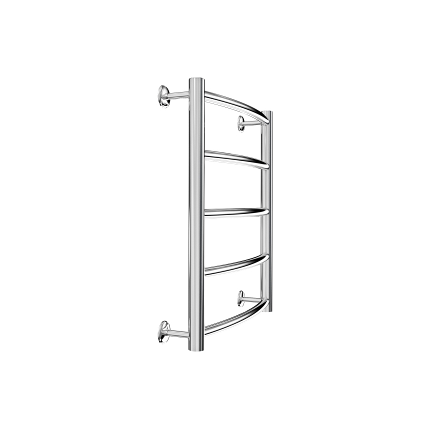 Koupelnový žebříkový radiátor CLASSIC 88W/230V 50x43 cm nerez/lesklý chrom