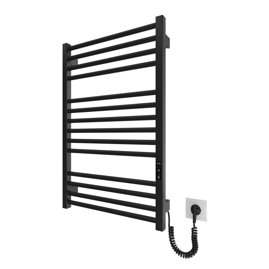 Koupelnový žebříkový radiátor HF DERBY 170W/230V 77x53 cm černá IP44