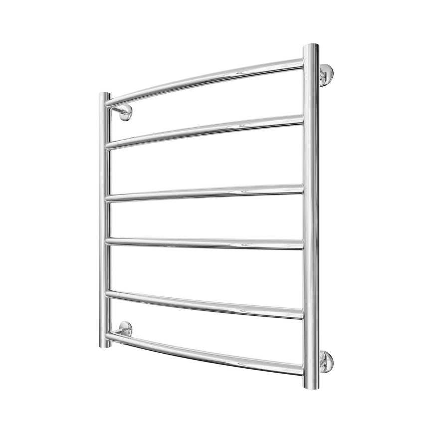 Koupelnový žebříkový radiátor INOX CLASSIC 122W/230V 57x53 cm nerez/lesklý chrom