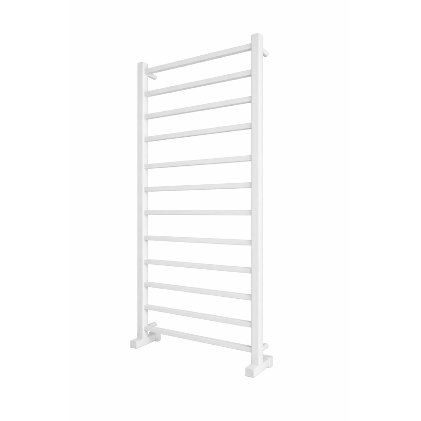 Koupelnový žebříkový radiátor INOX TOKIO 233W/230V 117x53 cm nerez/bílá