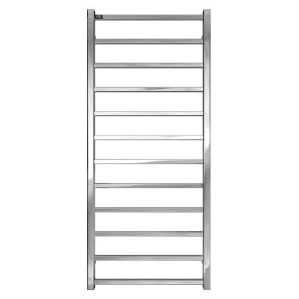 Koupelnový žebříkový radiátor INOX TOKIO 233W/230V 117x53 cm nerez/lesklý chrom