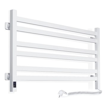 Koupelnový žebříkový radiátor s termostatem AVANGARD 316W/230V 50,6 cm IP44 bílá pravá hranatý