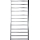 Koupelnový žebříkový radiátor TOKIO 260W/230V 120x53 cm nerez/lesklý chrom