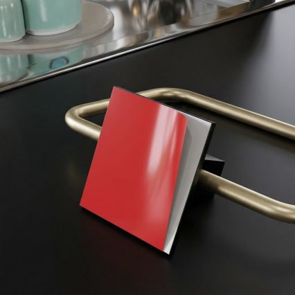 Kovový držák toaletního papíru 8x16 cm černá/zlatá