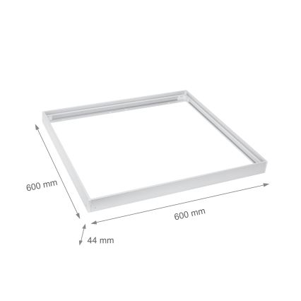 Kovový rám pro instalaci LED panelů 600x600 mm bílá