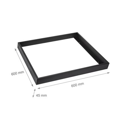 Kovový rám pro instalaci LED panelů 600x600 mm černá