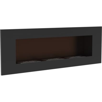 Kratki - Vestavěný BIO krb 40x120 cm 3x1,1kW černá