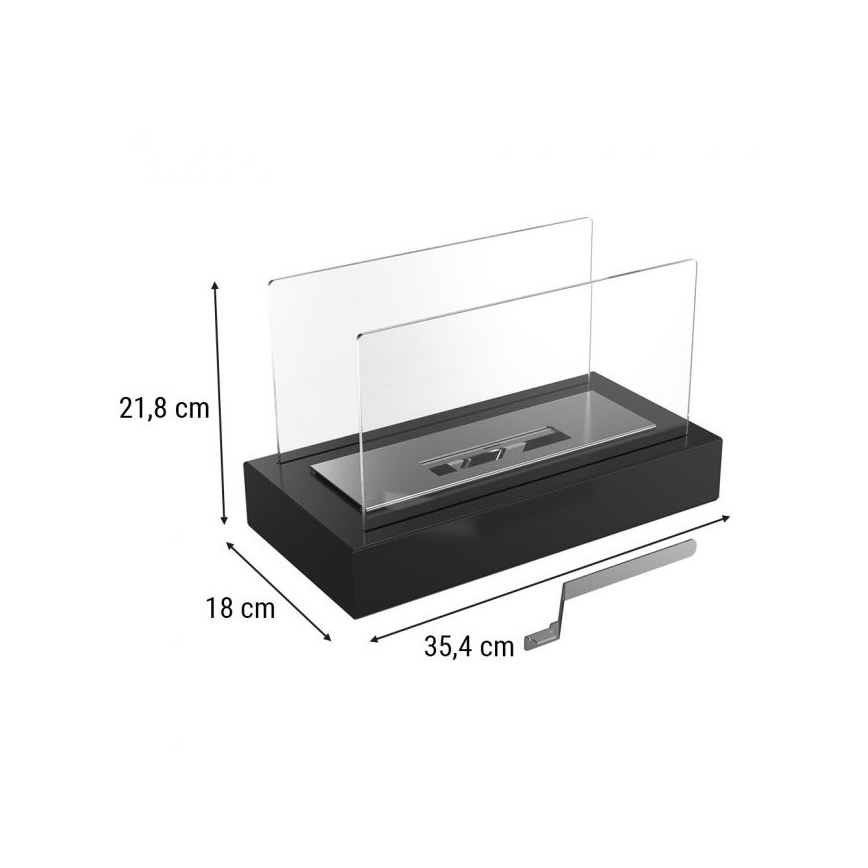 Kratki - BIO krb 21,8x35,4 cm 1kW černá