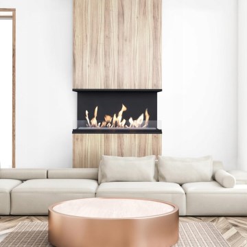 Kratki - Vestavěný BIO krb 50x100 cm 3,5kW černá