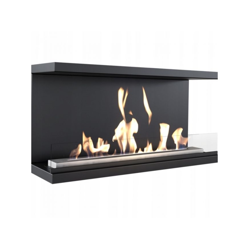 Kratki - Vestavěný BIO krb 50x100 cm 3,5kW černá