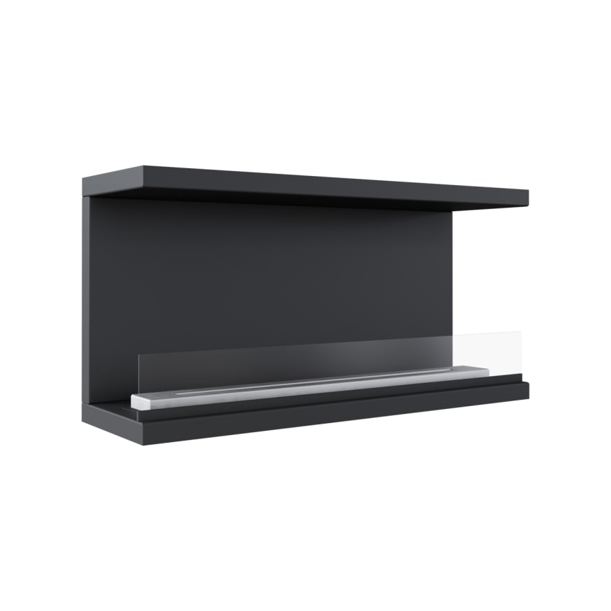 Kratki - Vestavěný BIO krb 50x100 cm 3,5kW černá