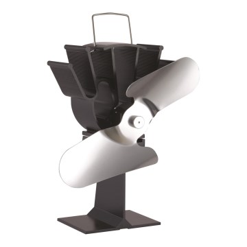 Krbový ventilátor 19,3x20,5 cm antracit/lesklý chrom