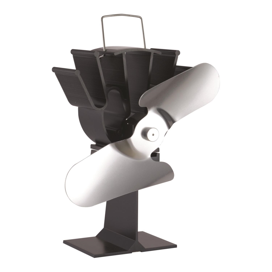 Krbový ventilátor 19,3x20,5 cm antracit/lesklý chrom
