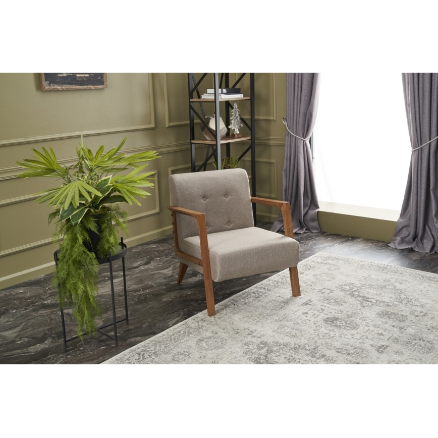 Křeslo DELI krémová