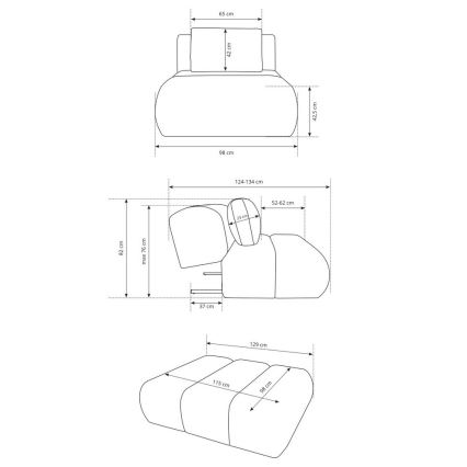 Křeslo FANO hnědá