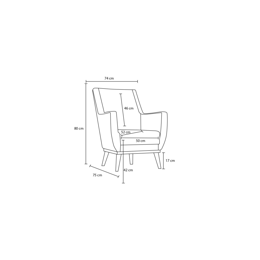 Křeslo NUPI antracit