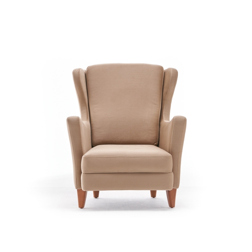 Křeslo ušák NUPI krémová