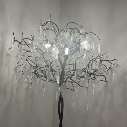 Křišťálová stojací lampa 5xG9/40W/230V černá