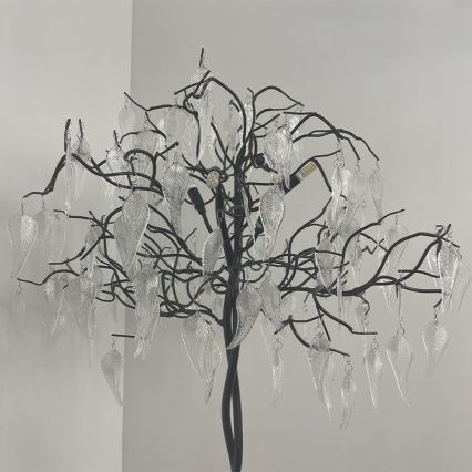 Křišťálová stojací lampa 5xG9/40W/230V černá