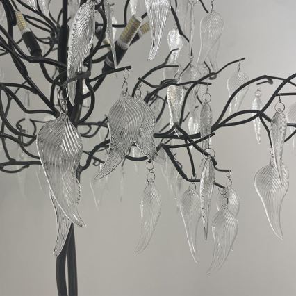 Křišťálová stojací lampa 5xG9/40W/230V černá