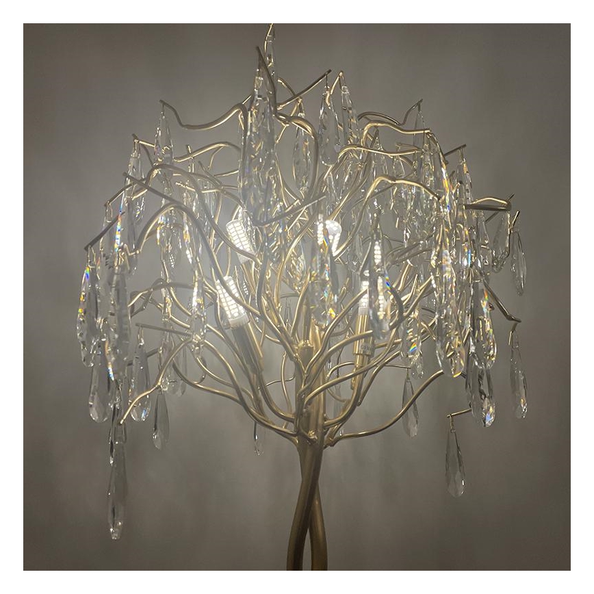 Křišťálová stolní lampa 5xG9/40W/230V zlatá