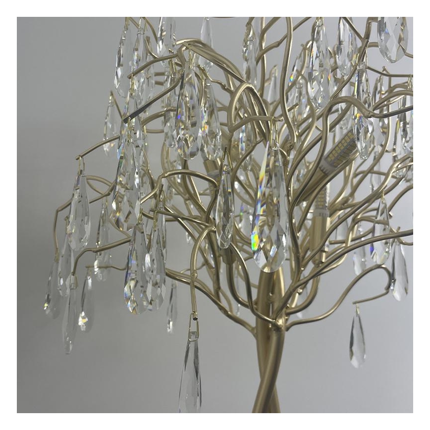 Křišťálová stolní lampa 5xG9/40W/230V zlatá