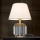 Křišťálová stolní lampa ALEXIS 1xE27/60W/230V krémová/zlatá/čirá