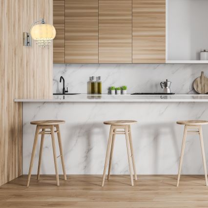 Křišťálové nástěnné svítidlo NOVA 1xE14/40W/230V