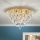 Křišťálové stropní svítidlo CELESTE 6xG9/40W/230V pr. 45 cm zlatá