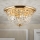 Křišťálové stropní svítidlo PLAFOND 6xE27/40W/230V pr. 47 cm zlatá