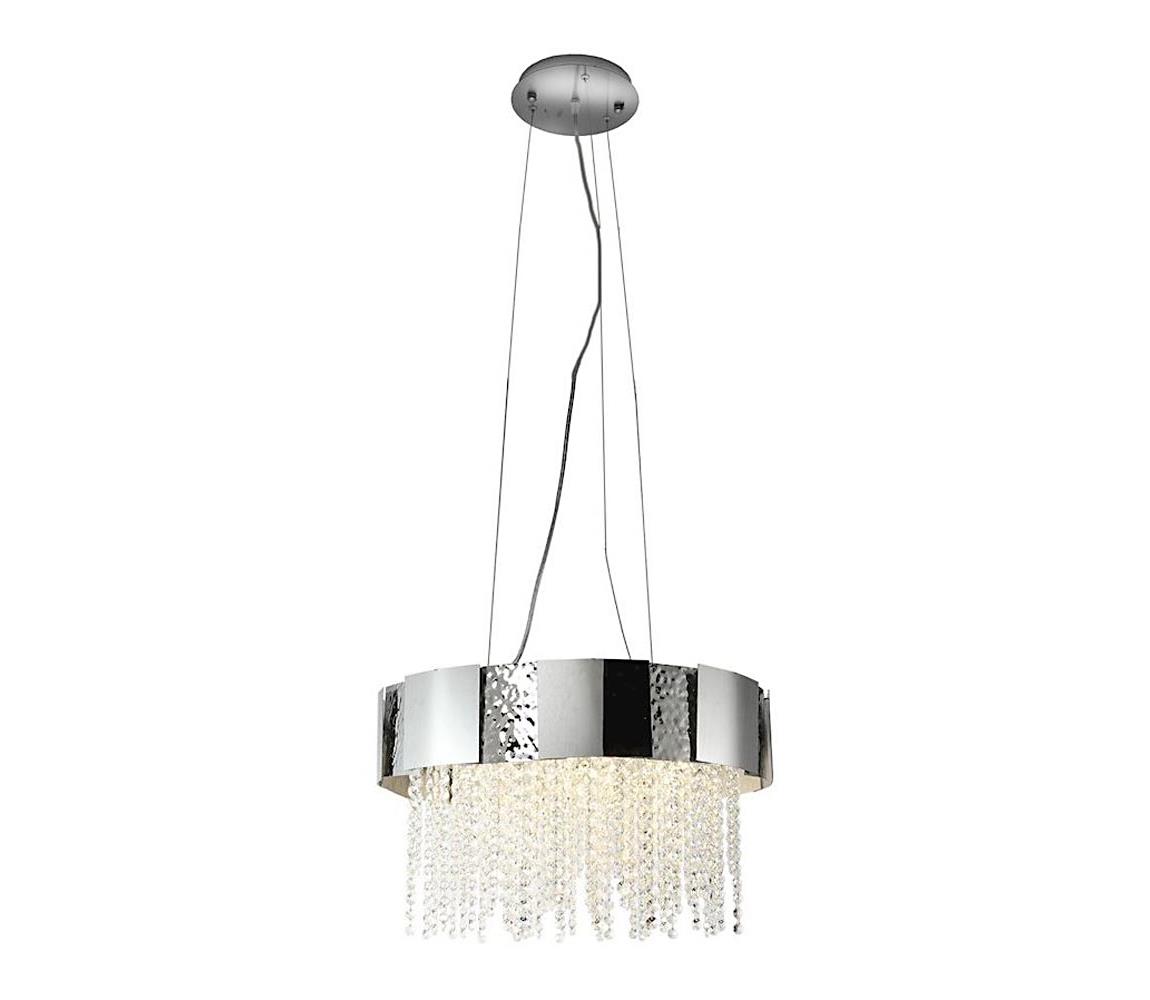 Milagro Křišťálový lustr na lanku ASTOR 8xGU10/50W/230V stříbrná MI0600