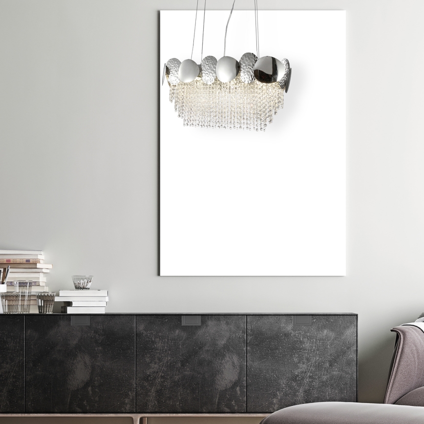 Křišťálový lustr na lanku LORD 2 8xGU10/50W/230V