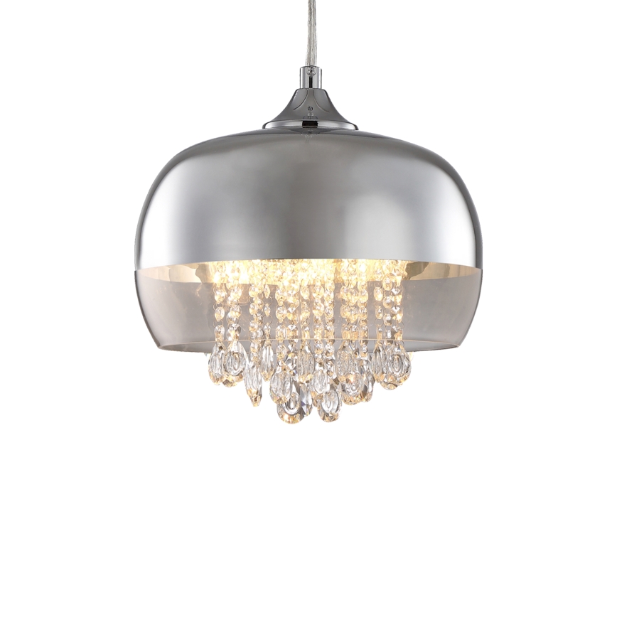 Křišťálový lustr na lanku LUNA 1xE14/40W/230V