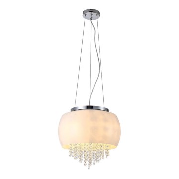 Křišťálový lustr na lanku NOVA 1xE14/40W/230V