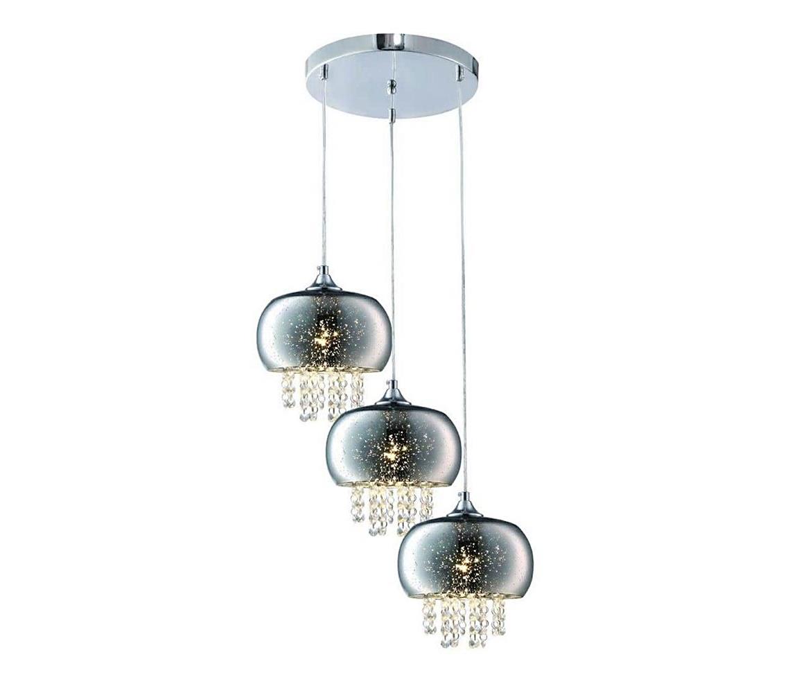 Milagro Křišťálový lustr na lanku STARLIGHT 3xE14/40W/230V MI0281
