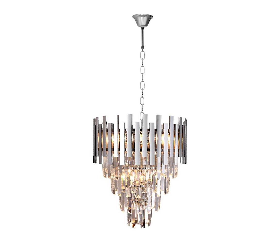 Milagro Křišťálový lustr na řetězu ASPEN 9xE14/40W/230V MI1073