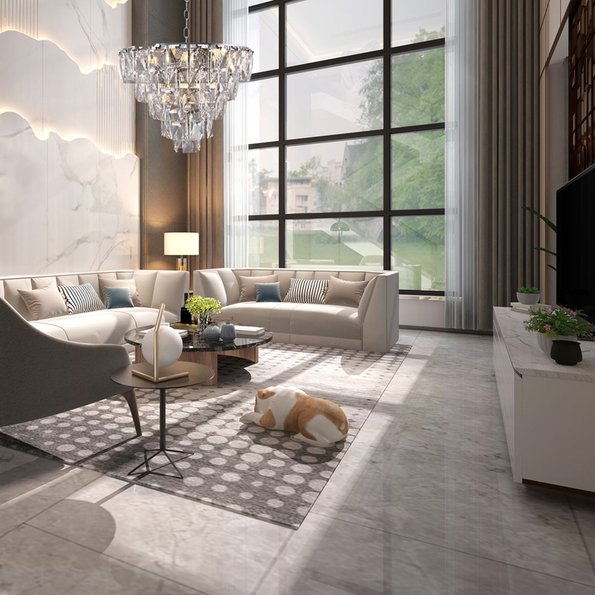 Křišťálový lustr na řetězu CHELSEA 6xE14/40W/230V