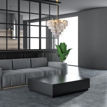 Křišťálový lustr na řetězu CHELSEA 6xE14/40W/230V