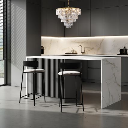 Křišťálový lustr na řetězu CHELSEA 6xE14/40W/230V