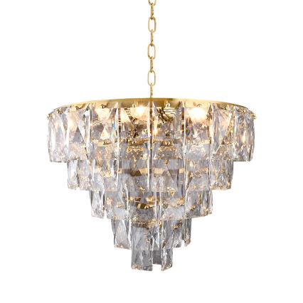 Křišťálový lustr na řetězu CHELSEA 6xE14/40W/230V