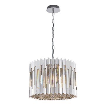 Křišťálový lustr na řetězu RITZ 7xE14/40W/230V lesklý chrom