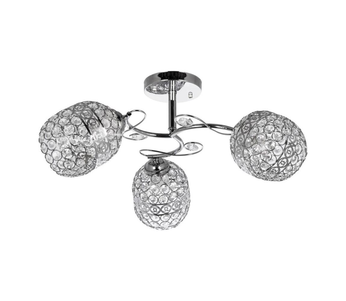 Venti Křišťálový lustr na tyči 3xE27/60W/230V VE0134