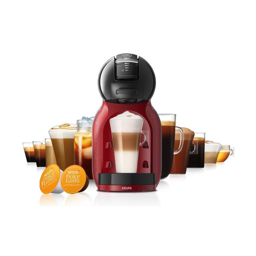 Krups - Kávovar na kapsle NESCAFÉ DOLCE GUSTO MINI ME 1500W/230V červená/černá