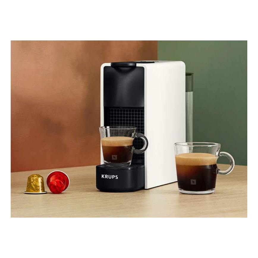Krups - Kávovar na kapsle NESPRESSO Essenza mini 1310W/230V bílá