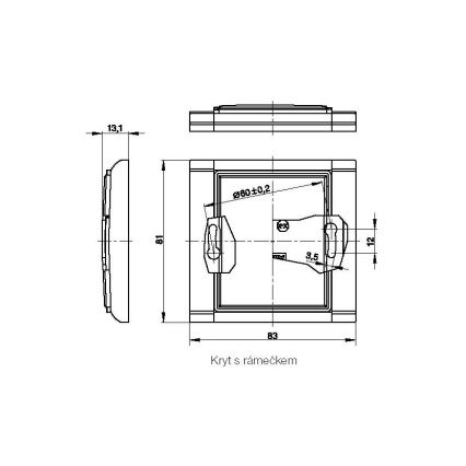 Kryt zaslepovací ELEMENT K 3902E-A00001 03