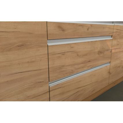 Kuchyňská linka MARINA 180 cm dub craft/lesklá bílá