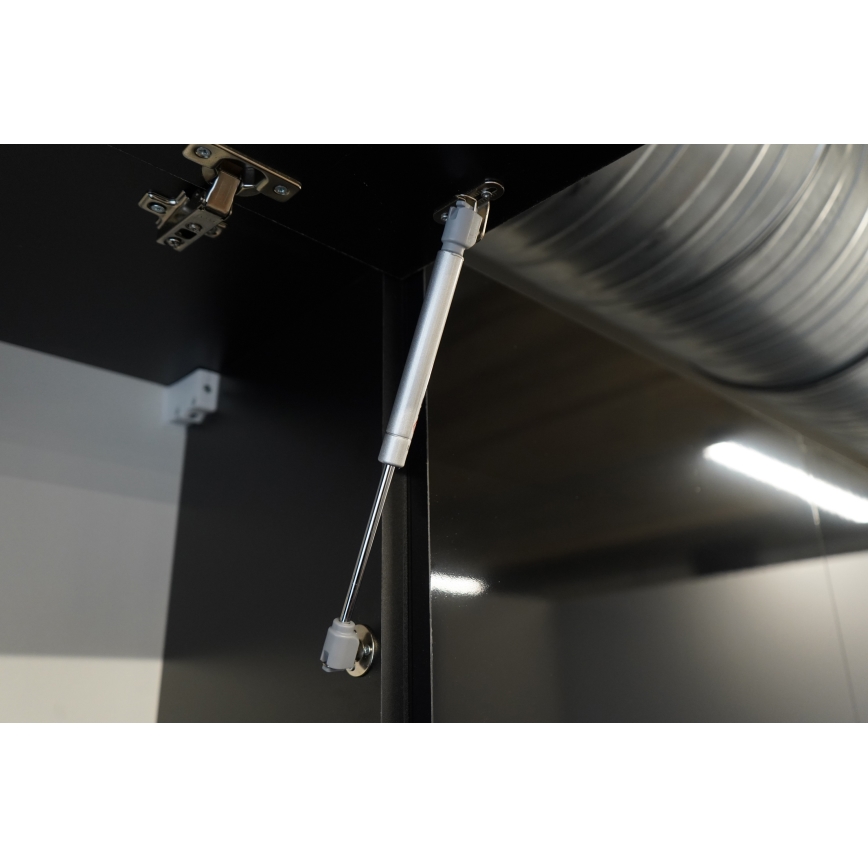 Kuchyňská linka MARINA 240 cm dub craft/lesklá černá