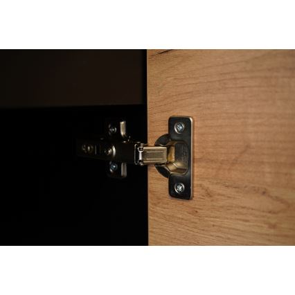 Kuchyňská linka MARINA 240 cm dub craft/lesklá černá