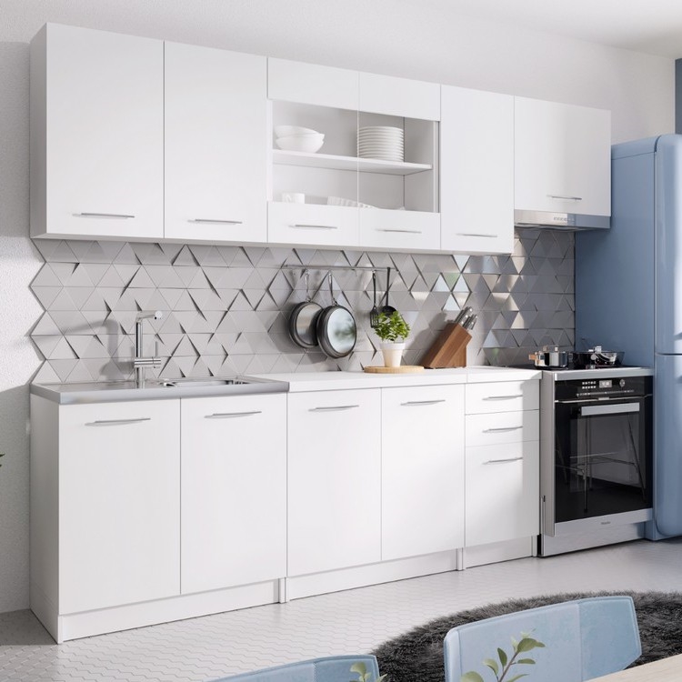 Kuchyňská linka MARISA 260 cm bílá