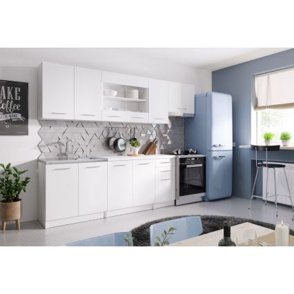 Kuchyňská linka MARISA 260 cm bílá